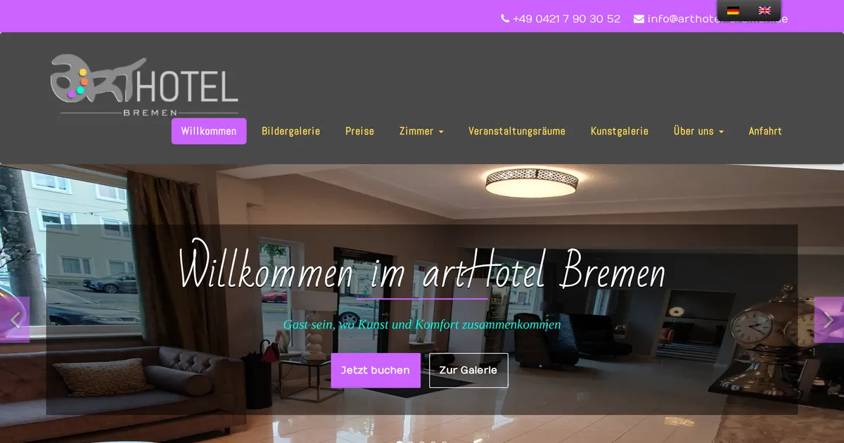 artHotel Bremen — hundefreundliches Hotel in Bremen
