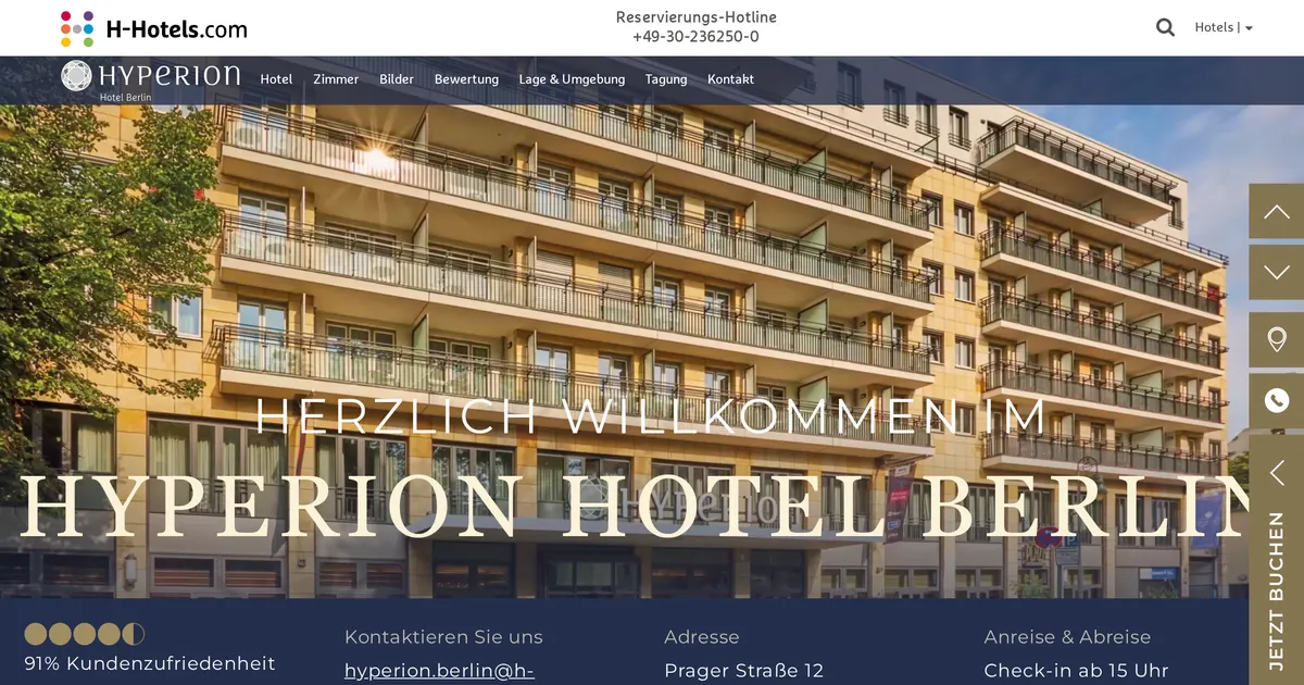 Hyperion Hotel Berlin — hundefreundliches Hotel in Berlin