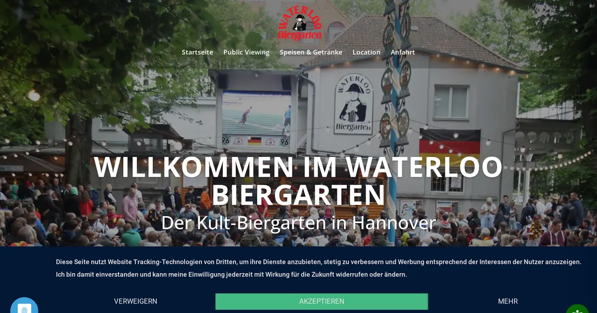 Waterloo Biergarten — hundefreundliches Restaurant in Hannover, mit Außenbereich