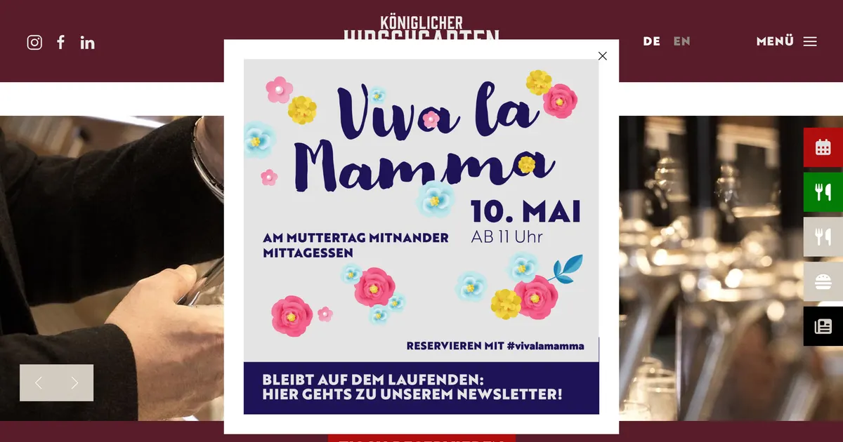 Königlicher Hirschgarten — hundefreundliches Restaurant in München, mit Außenbereich