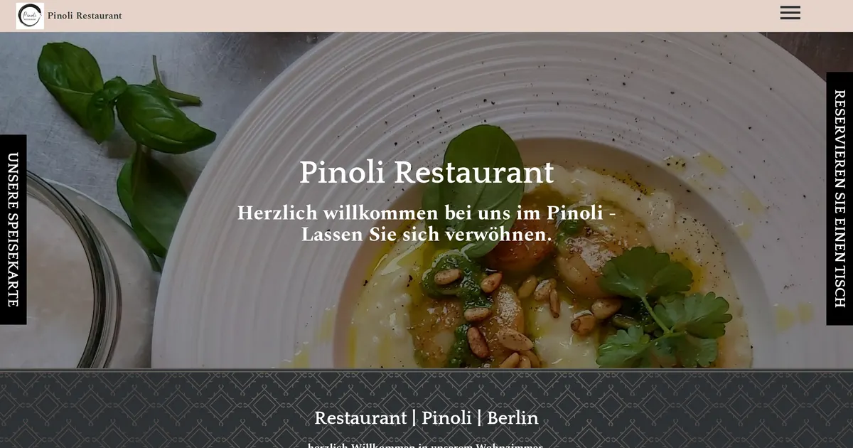 Pinoli — hundefreundliches Café in Berlin, mit Außenbereich