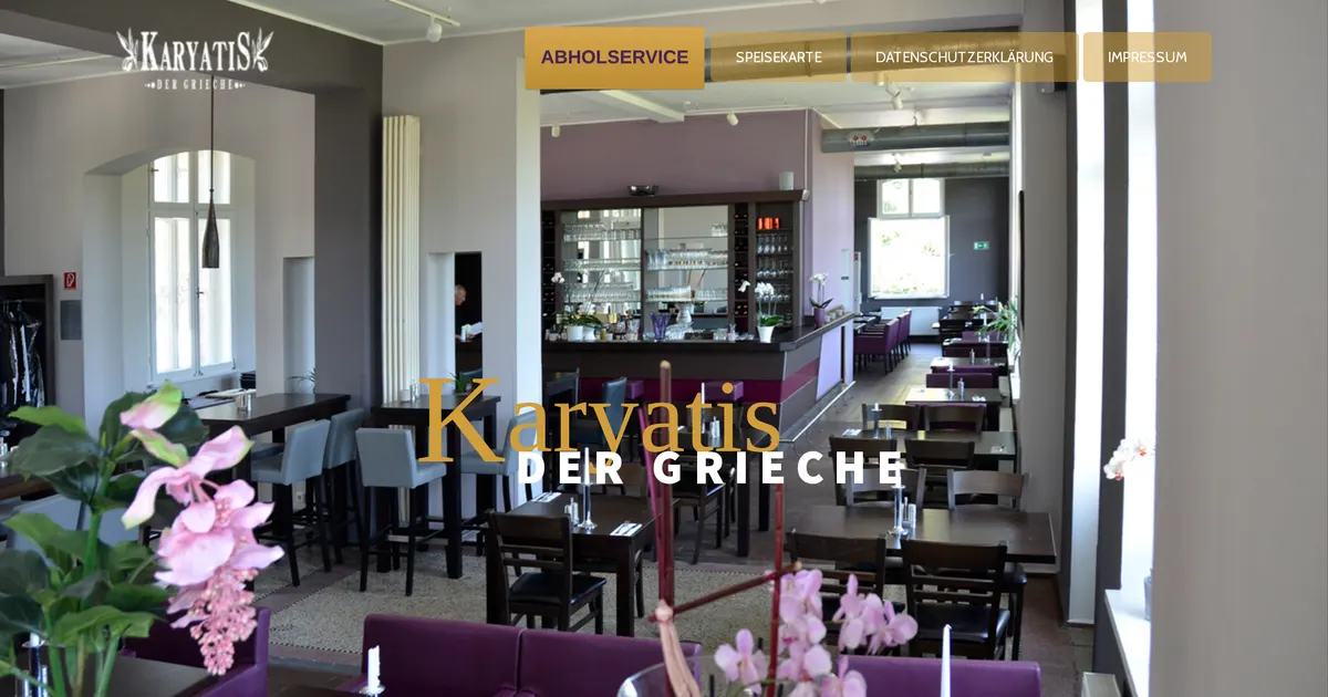 Karyatis - Der Grieche — hundefreundliches Restaurant in Düsseldorf